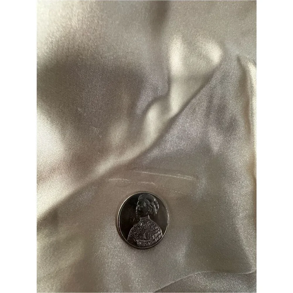 J. Crew One-Shoulder Satin Dress in Champagne Blush 100% Silk SZ 10